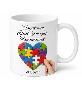 Puzzle Yapanlara Hayatımın Eksik Parçası Tamamlandı Kupası Hediye Bardak