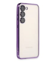 Newface Samsung Galaxy S23 Plus Kılıf Razer Lensli Silikon - Mor