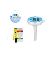 Yüzme Havuzu İçin Solar Termometre ve PH Metre Seti