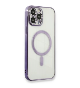 Iphone 13 Kılıf Magneticsafe Silikon - Mor