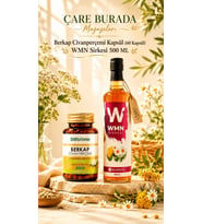 Kadınlara Özel Döngü Seti (Berkap Civanperçemi Kapsül (60 Kapsül) & WMN Sirke 500 Ml)