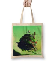 Howls Movıng Castle Bez Çanta Uzun Saplı