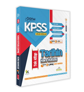 KPSS Önlisans/Ortaöğretim Tarihin Kara Kutusu En Kapsamlı Çıkmış Soru Bankası Konu Özetli Çözümlü