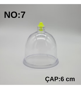 Hacamat & Masaj Kupası No:7 Silikon Tıpalı 10 adet