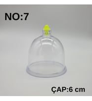 Hacamat & Masaj Kupası No:7 Silikon Tıpalı 10 adet