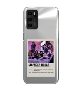 Oppo A55 Uyumlu Stranger Things Minimalist Poster Desenli Şeffaf Telefon Kılıfı