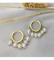 Vaoov 925 Ayar Gümüş Jessica İnci Küpe