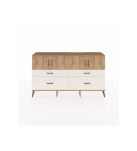 Arges Konsol 2 Raflı 4 Çekmeceli 4 Kapaklı 176x30x99 Çam-Çam/Aytaşı