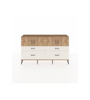 Arges Konsol 2 Raflı 4 Çekmeceli 4 Kapaklı 176x30x99 Çam-Çam/Aytaşı