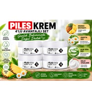 Piles Krem 50 ML Kavanoz Bitkisel İçerikli Cilt Bakım Kremi x4