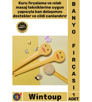 #Fırça Ergonomik Peeling Etkili Masajlı Uzun Saplı Ördek Tasarımlı Yumuşak Uçlu Vücut Kese Fırçası