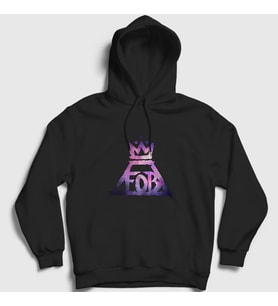 Presmono Unisex Siyah Mania Fall Out Boy Kapüşonlu Sweatshirt 62650tt