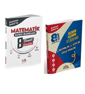 KORAY VAROL YAYINLARI 8. SINIF MATEMATİK TEMEL ADIMLAR SORU BANKASI VE KAZANIM KAZANIM İYİ ÖĞRENME Ç