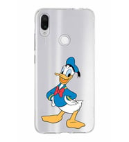 Xiaomi Redmi Note 7 Uyumlu Kapak Donald Duck Tasarımlı Şeffaf Silikon Kılıf