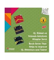 LEVEL-3 8+ Yaş / IQ, Dikkat ve Yetenek Geliştiren Kitaplar Serisi (Yeşil)