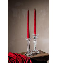 Bozkurt Konik Şamdan Mum Fener Mumu - Kırmızı - 14 Cm. - 12 Adetlik Paket
