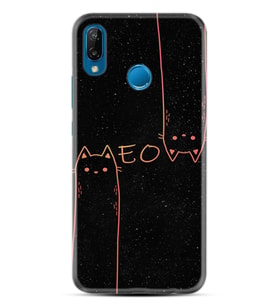 Huawei P20 Lite Mate 10 20 Lite Pro P40 Lite KılıfDesemli Silikon Meow 1657