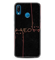 Huawei P20 Lite Mate 10 20 Lite Pro P40 Lite KılıfDesemli Silikon Meow 1657