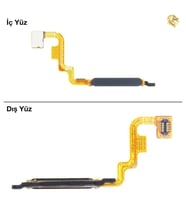 Xiaomi Redmi Note 11S Uyumlu Parmak İzi Filmi Siyah Parmak İzi Okuyucu Parmak İzi Sensörü