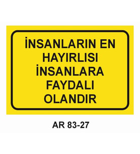 İŞ GÜVENLİĞİ UYARI LEVHASI 1 ADET PVC 21 X 29CM