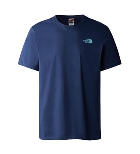 The North Face  M S/S REDBOX CELEBRATION TEE Erkek T-Shirt NF0A7X1KIWV1 (Lacivert)