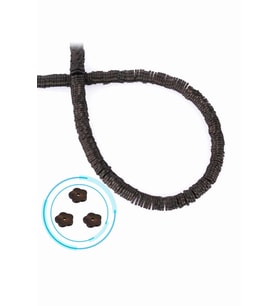 Hematit Doğal Taş Mat Siyah Rondela Kesim 6x1mm Dizi [AA]