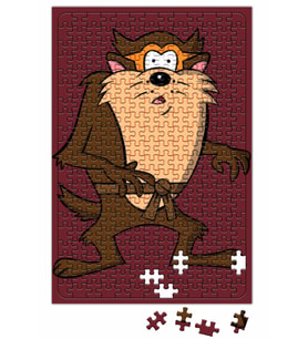 Looney Tunes Tasmanian Cazmanya Canavarı Puzzle 240 Parça