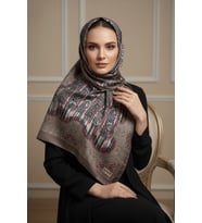 Soft Etnik Şerit Desen Şal