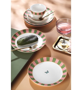Kütahya Porselen Kütahya Porselen Bone Luna 4 Parça 21 Cm Pasta Tabağı