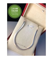 3.5mm İtalyan Bombeli Ezme 925 Ayar Gümüş • Işıklı Kutuda • Sevgiliye • Eşe • Babaya • Kolye