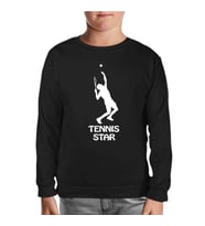Tenis Star Siyah Çocuk Sweatshirt
