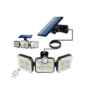 Uzaktan Kumandalı 122 Led Sensörlü Bahçe Lambası