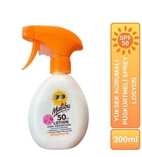 Malibu Güneş Koruyucu Püskürtmeli Sprey Çocuk SPF50 300ml