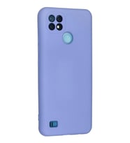 Realme C21 Kılıf Nano içi Kadife Silikon - Lila