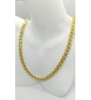 Kuyumcu Model Hasır Gold Zincir Kolye (60 cm)