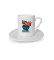 Türk Kahvesi Fincanı Kedi