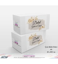 Çeyiz Kolisi Etiketi / A4 - 10 Adet