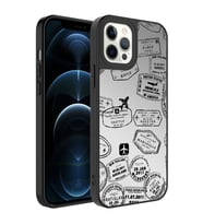 Apple iPhone 12 Pro Max Kılıf Aynalı Desenli Kamera Korumalı Parlak Zore Mirror Kılıf Seyahat
