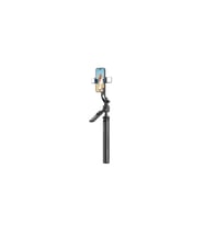 Canlı Yayın Dolgu Işıklı Kumandalı 360° Dönebilen Selfie Çubuğu ve Tripod
