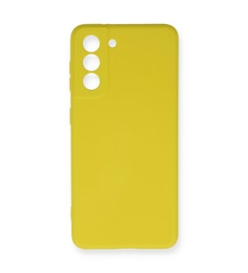 Samsung Galaxy S21 Fe Kılıf Nano İçi Kadife Silikon - Sarı