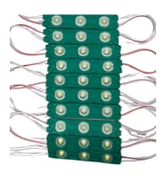 12 Volt 1.2 Watt 3 Lensli Yeşil 2835 SMD Led Modül IP65 10 Adet Modül