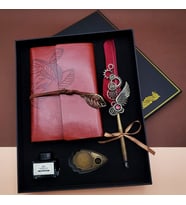 Periboia Divit Hokka Defter ve Tüylü Kalem Seti (Standart)
