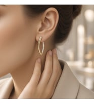 STİL İNCİSİ/XUPING JEWELRY ŞERİT ZİRKON TAŞLI KÜPE