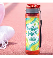 BK Gift Detoks Tasarımlı Süzgeç Hazneli Suluk 500 ml -10, BPA İçermeyen Detoks Matara