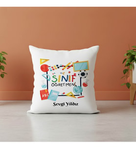 Sınıf Öğretmeni İsimli Yastık