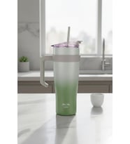 Bambum Horizon - Pipetli Termos Bardak Yeşil 1000ml