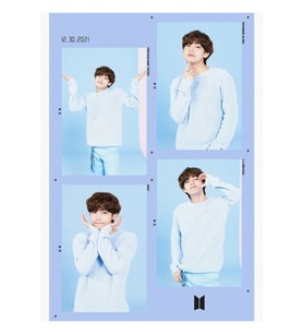 Bts V (taehyung) Doğum Günü Resmi Tablo Ahşap Poster Dekoratif Kod816