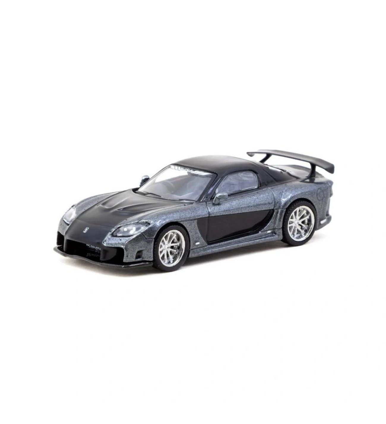Tarmac VeilSide Mazda RX-7 VeilSide Fortune 7 Gri 1/64 Model Araba