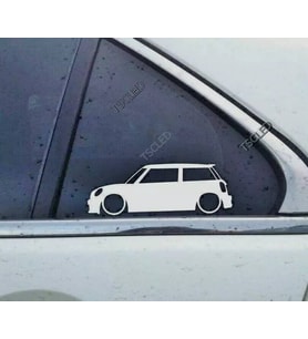 Cooper S Kelebek Cam Oto Sticker 17 CM 2 Adet