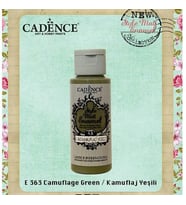 Cadence Style Matt Enamel Cam & Porselen Boyası 59 ml. E-363 Kamuflaj Yeşili 